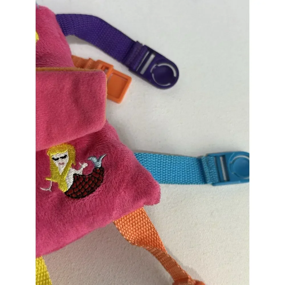 Buckle Toys Bella Sensory Activity Plush Buckle Pillow Learning Travel Toy